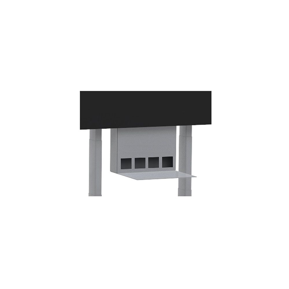 ein graues Modul für unter dem System zur Montage von Paneelen mit 4 Löchern