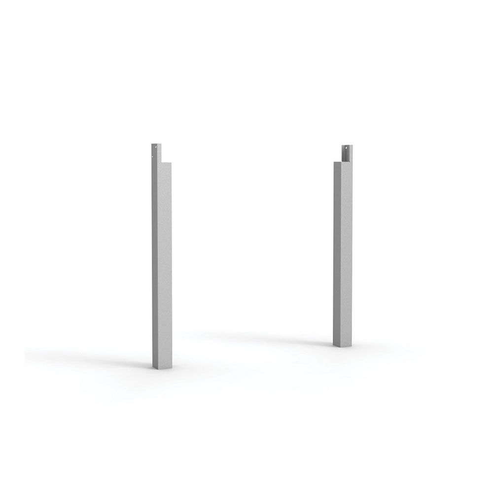 zwei Tischbeine zur Unterstützung des Bildschirms